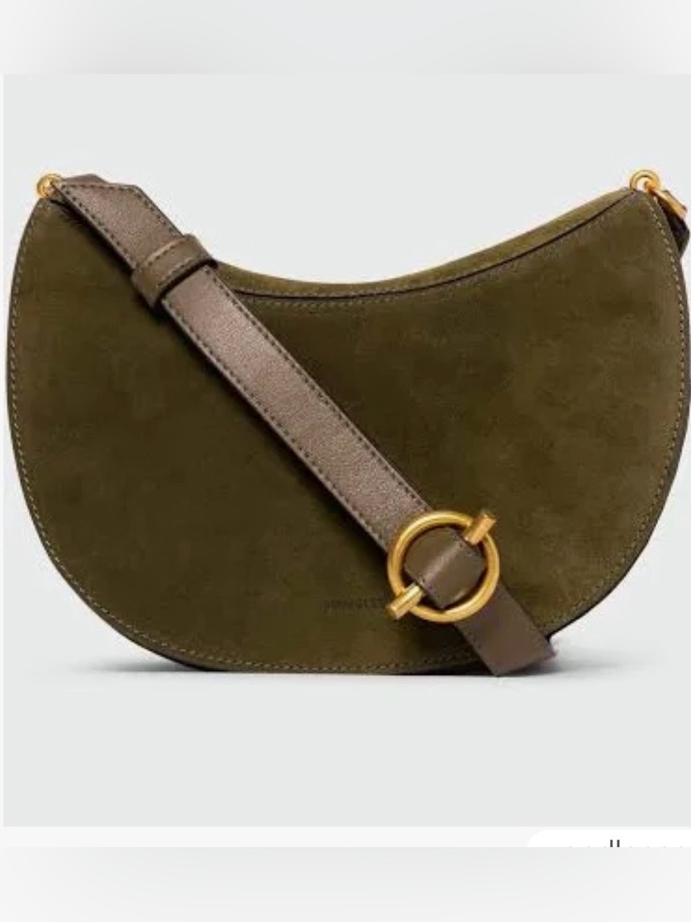 NEW WANDLER KATE SUEDE LEATHER CROSSBODY BAG OLIVE GREEN